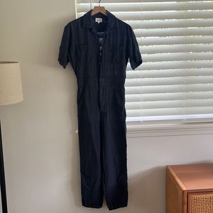 Mate the Label Linen Jumpsuit (Rare/Discontinued Navy Color)